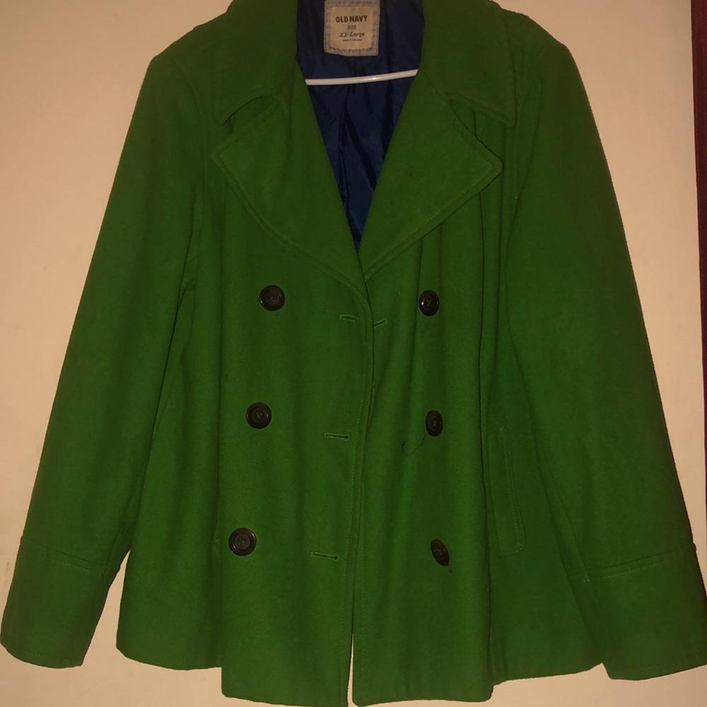 Old Navy Pea coat 2X Green